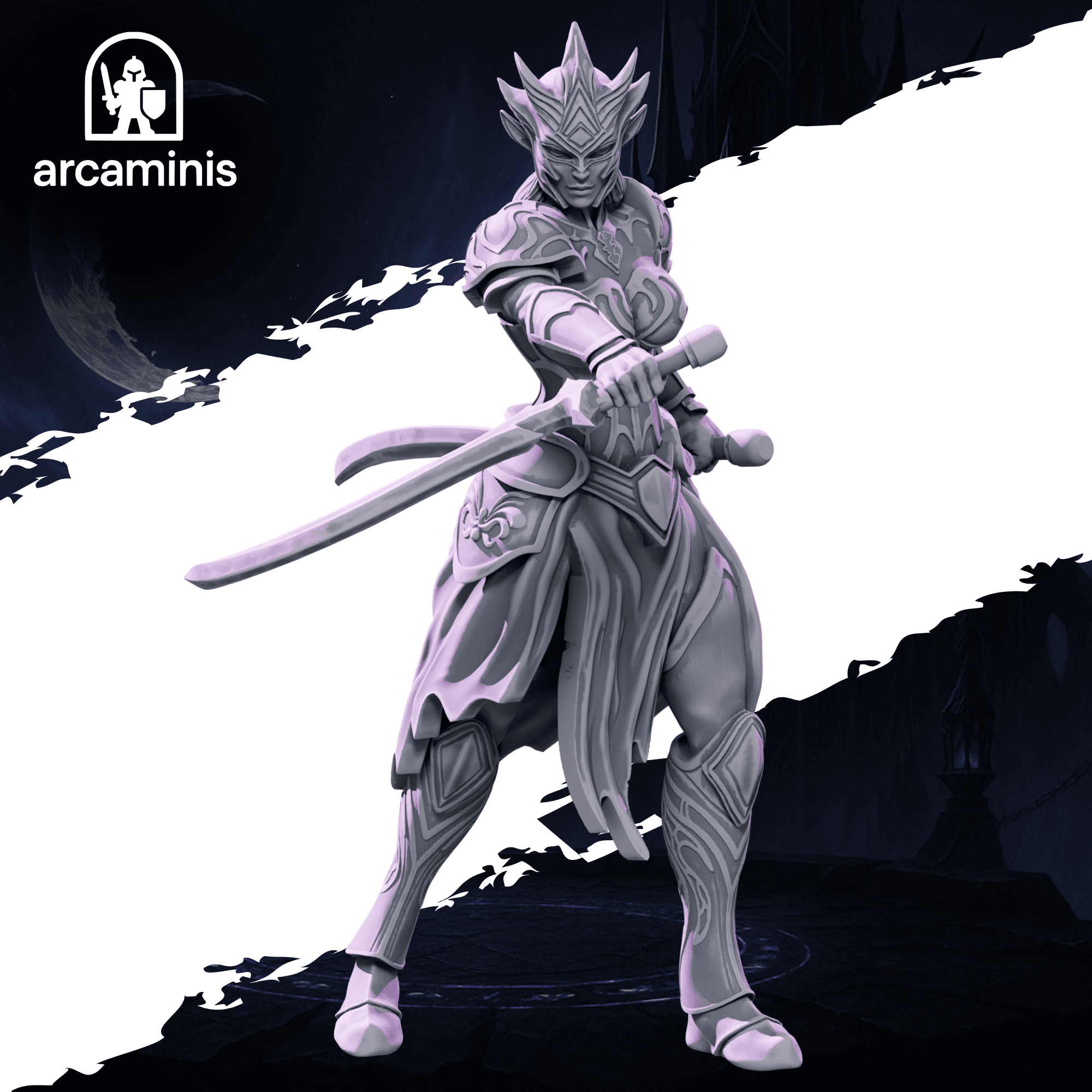 Female Dark Elf Swordsmen Unit  #8