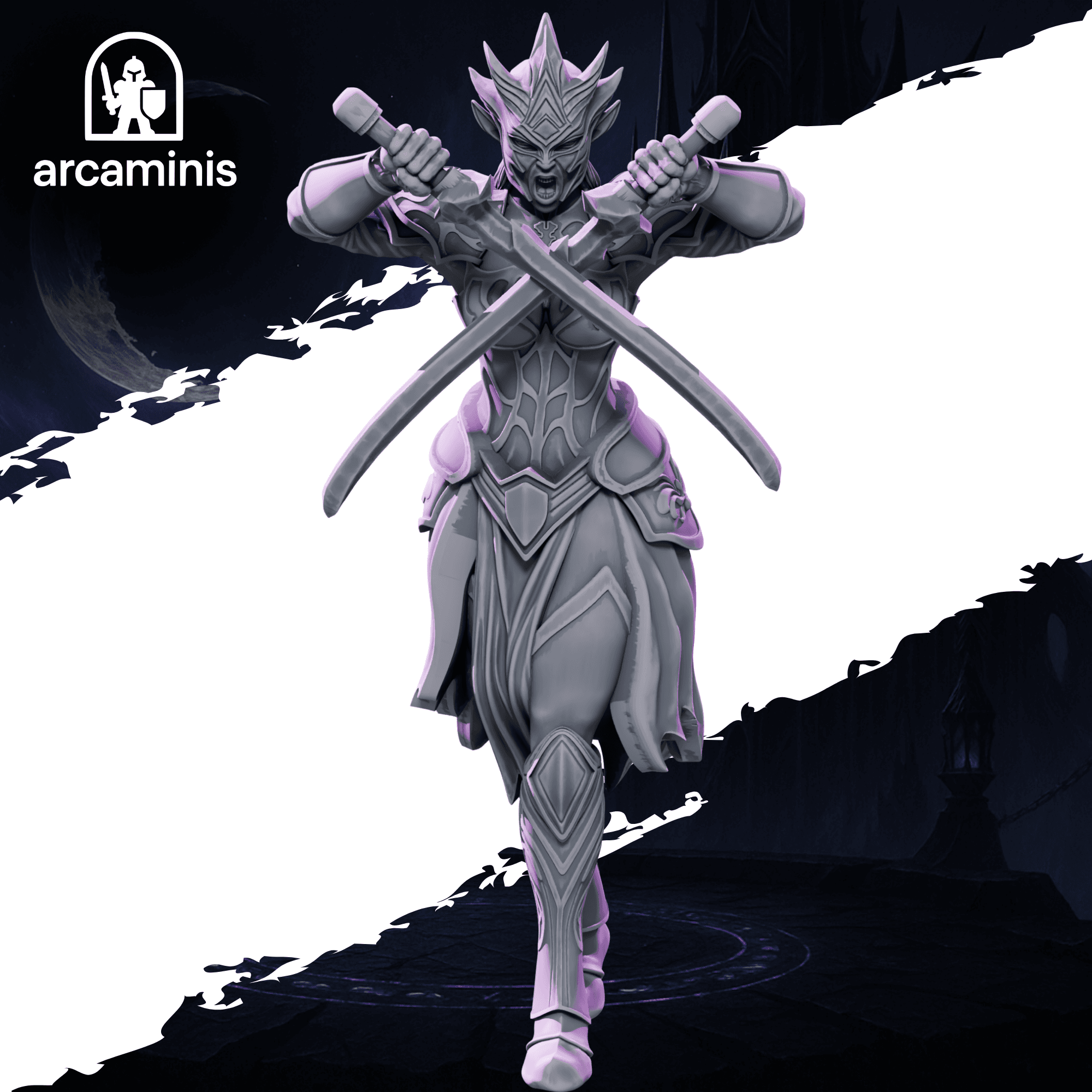 Female Dark Elf Swordsmen Unit  #10